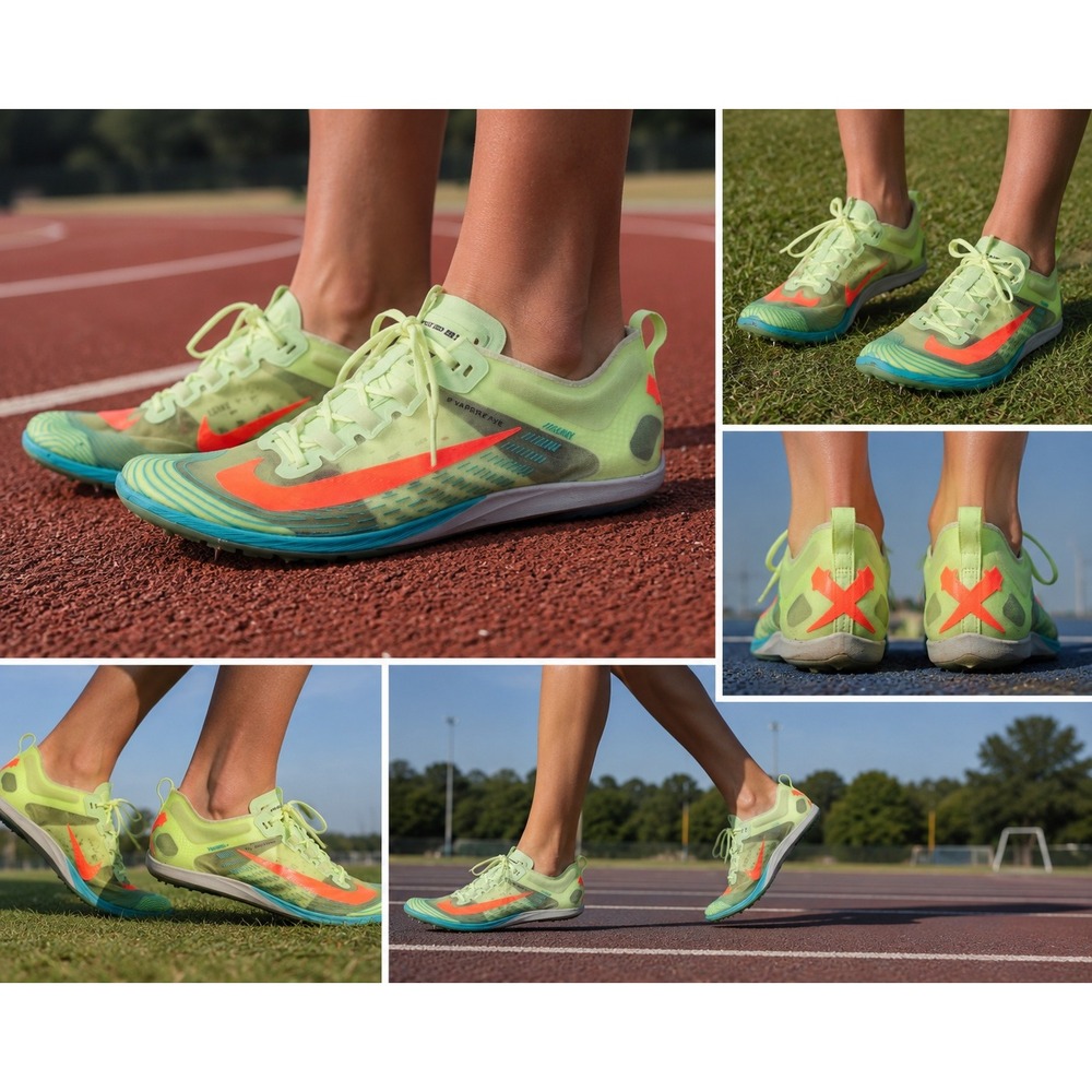 Nike Zoom Victory XC 5 Track Spikes Volt Bright Crimson AJ0847-700 Mens 10.5